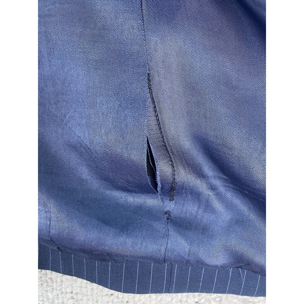 Brooks Brothers Suit Jacket 42 R Blue Wool Striped Tellegno 1900 Regent Italy - Picture 16 of 16